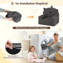 Kids Bear Sofa Toddler Foam Couch with Soft Fleece Fabric Cover