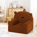 Kids Bear Sofa Toddler Foam Couch with Soft Fleece Fabric Cover by LJGDeals