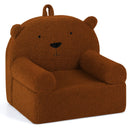 Kids Bear Sofa Toddler Foam Couch with Soft Fleece Fabric Cover by LJGDeals
