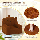 Kids Bear Sofa Toddler Foam Couch with Soft Fleece Fabric Cover by LJGDeals