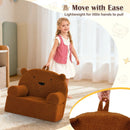 Kids Bear Sofa Toddler Foam Couch with Soft Fleece Fabric Cover by LJGDeals