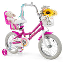 Kids Bike 12 Inch with Training Wheels and 2 Brake System for 3 by LJGDeals