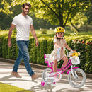 Kids Bike 16 Inch with Training Wheels and 2 Brake System for 4-7 Years Old by GBruno Store