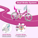 Kids Bike 16 Inch with Training Wheels and 2 Brake System for 4-7 Years Old by GBruno Store