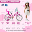 Kids Bike 16 Inch with Training Wheels and 2 Brake System for 4-7 Years Old by GBruno Store