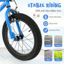 18 Inch Kids Bike LED Lighted Adjustable with Training Wheels for 4-8 Years Old Kids-18 inches