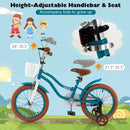16 Inch Kids Bike with Training Wheels and Front Handbrake by LJGDeals