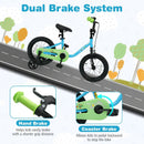 Kids Bike for 3-7 Years Old Boys and Girls 12/14/16-Inch Children Bicycle Blue by LJGDeals