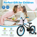Kids Bike with Adjustable Handlebar and Saddle Black-18 Inches