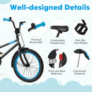 Kids Bike with Adjustable Handlebar and Saddle Black-18 Inches
