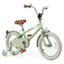 Kids Bike with Adjustable Handlebar and Saddle Green by LJGDeals