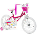 Kids Bicycle 18 Inch Toddler and Kids Bike with Training Wheels for 6-8 Year Old Kids-Pink by LJGDeals