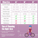 14 Inch Kid's Bike with Removable Training Wheels and Basket-Purple by LJGDeals