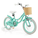 16-Inch Kids Bike with Training Wheels and Adjustable Handlebar Seat by LJGDeals