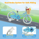 16-Inch Kids Bike with Training Wheels and Adjustable Handlebar Seat by LJGDeals