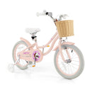 16-Inch Kids Bike with Training Wheels and Adjustable Handlebar Seat