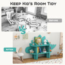 Kids Bookcase Toy Storage Organizer with Open Storage Shelves
