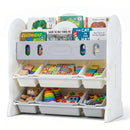 Kids Bookshelf and Toy Storage Organizer with 6 Bins by LJGDeals