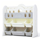 Kids Bookshelf and Toy Storage Organizer with 6 Bins by LJGDeals