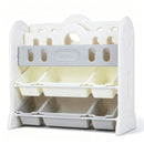 Kids Bookshelf and Toy Storage Organizer with 6 Bins