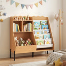 Kids Bookshelf and Toy Storage Organizer with 5 Fabric Pockets by LJGDeals