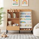 Kids Bookshelf and Toy Storage Organizer with 5 Fabric Pockets by LJGDeals