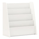 4-Tier Kids Bookshelf with Deep Compartments for Bedroom-White