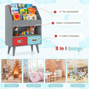 Kids Bookshelf with Open Compartment for Toddlers 3+ Years Old by LJGDeals
