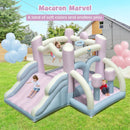 Kids Bounce House with Slide and 2 Boxing Columns for Party with 480W Blower by LJGDeals
