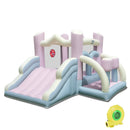 Kids Bounce House with Slide and 2 Boxing Columns for Party with 480W Blower by LJGDeals