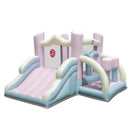 Kids Bounce House with Slide and 2 Boxing Columns for Party without Blower by LJGDeals