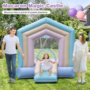 Kids Bounce House with Slide and Basketball Rim Bouncy Castle for Party without Blower by DirectDeals