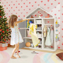 Kids Costume Storage Closet with Storage Bins and Shelves and Side Baskets for Kids Room by DirectDeals