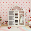Kids Costume Storage Closet with Storage Bins and Shelves and Side Baskets for Kids Room by LJGDeals