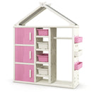 Kids Costume Storage Closet with Storage Bins and Shelves and Side Baskets for Kids Room by LJGDeals