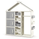 Kids Costume Storage Closet with Storage Bins and Shelves and Side Baskets for Kids Room by LJGDeals