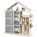 Kids Costume Storage Closet with Storage Bins and Shelves and Side Baskets for Kids Room by LJGDeals
