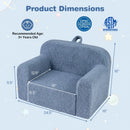 Kids Couch Portable Toddler Sofa with Anti-slip Base by LJGDeals