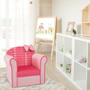 Original Kids Sofa with Armrest and Thick Cushion-Pink