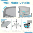 Kids Desk Chair Children Study Chair with Adjustable Height Armrest and Footrest by LJGDeals