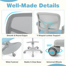 Kids Desk Chair Children Study Chair with Adjustable Height Armrest and Footrest