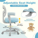 Kids Desk Chair Children Study Chair with Adjustable Height Armrest and Footrest by LJGDeals