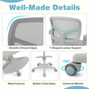 Kids Desk Chair Children Study Chair with Adjustable Height Armrest and Footrest by LJGDeals