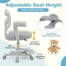 Kids Desk Chair Children Study Chair with Adjustable Height Armrest and Footrest by LJGDeals