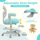 Kids Desk Chair Children Study Chair with Adjustable Height Armrest and Footrest by LJGDeals