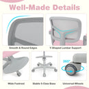 Kids Desk Chair Children Study Chair with Adjustable Height Armrest and Footrest by LJGDeals