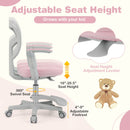 Kids Desk Chair Children Study Chair with Adjustable Height Armrest and Footrest
