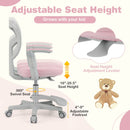 Kids Desk Chair Children Study Chair with Adjustable Height Armrest and Footrest