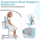 Kids Desk Chair Children Study Chair with Double Back Support and Adjustable Height