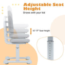 Kids Desk Chair Children Study Chair with Double Back Support and Adjustable Height